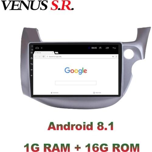 VenusSR Android 8.1 2.5D car dvd for Honda Fit Jazz 2008-2013 Right Hand Driver RHD multimedia GPS Radio stereo gps navigation