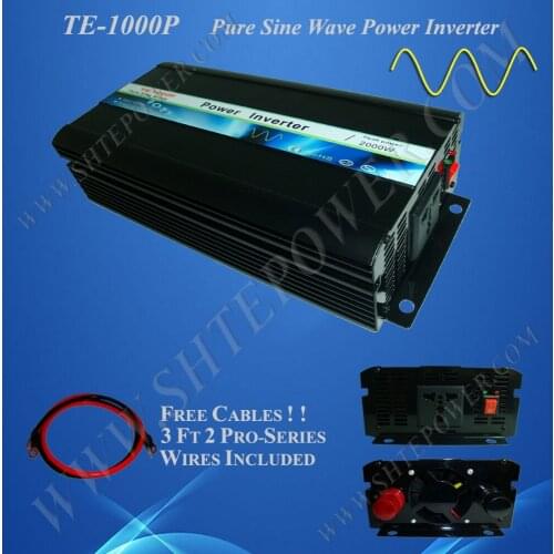 Free Shipping 1000w Pure Sine Wave Power Inverter DC24v to AC220V/230v