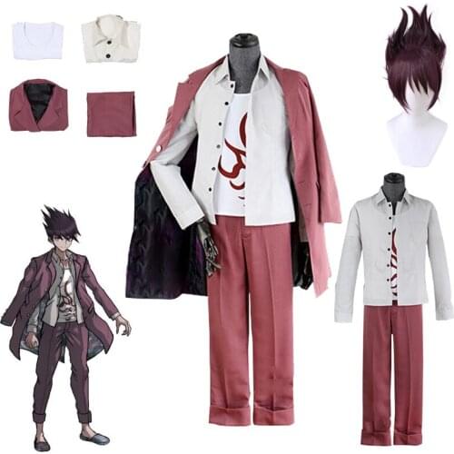 Danganronpa V3 Killing Harmony Kaito Momota Cosplay Costume Anime Custom Made College cosmic pilot cosplay suit wig Halloween
