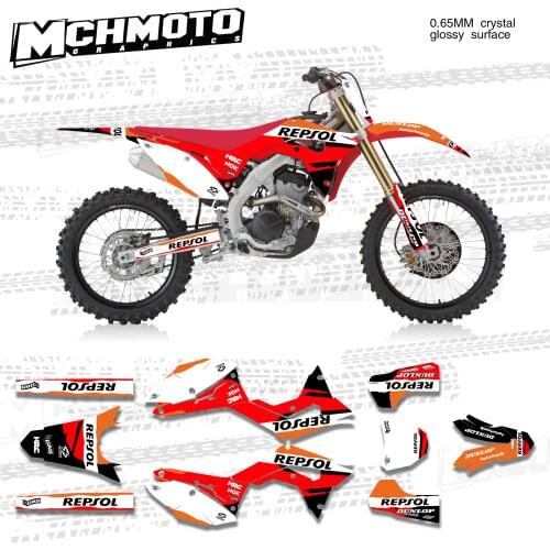 MCHMFG Graphics Kit for Honda 18-20 CRF250R 17-20 CRF450 CRF 250 450 2017 2018 2019 2020 Motocross Decals