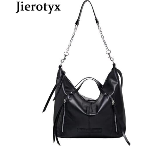 JIEROTYX Luxury Fashion Women Handbags High Capacity Exquisite Designer Shoulder Bag Messenger Trendy Leather Crossbody Bags