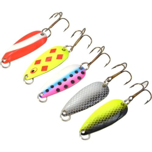 Metal Spoon Lure 3.5g Saltwater Fishing Lure Laser Body Sinking Bait For Carp Fishing Bait