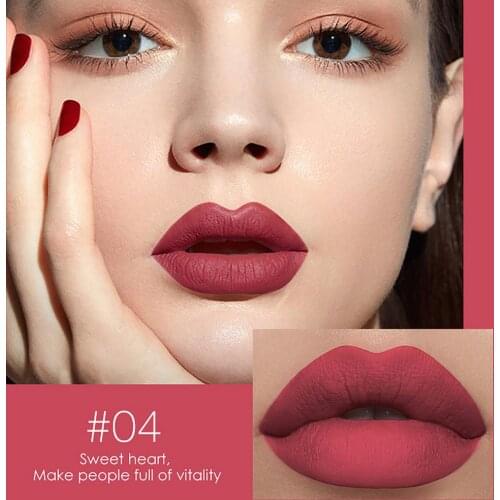 Fashion Matte Lipstick Lip Enhancer Set Waterproof Long Lasting Non-stick Moisturize Make-up Tool Lipgloss Makeup Beauty Cosmetc