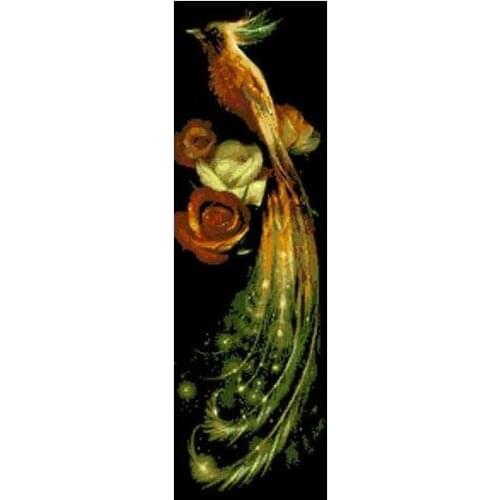 Embroidery Package High Quality Cross Stitch Kits Birds of Paradise Animal Free Shipping