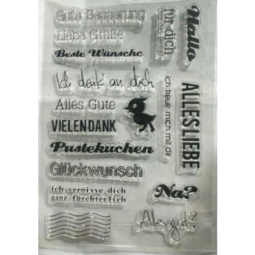 German Clear Stamp Or stamp for DIY Scrapbooking/Card Making/Kids Fun Decoration SuppliesA376