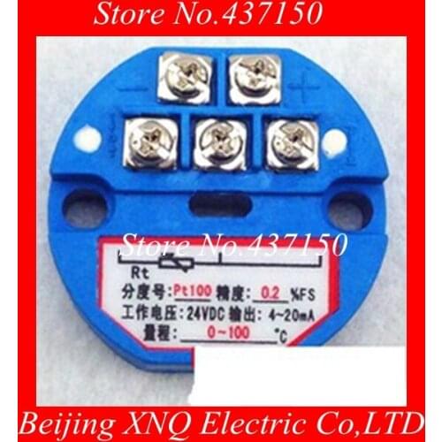 1PCS X New PT100 Temperature Transmitter Sensor 4-20mA putout -50-100 degree,0-100,200,300,500degree STD-420 ,RTD