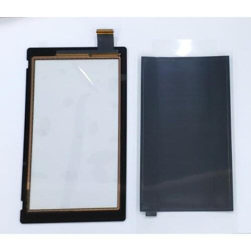 50 Sets Original New NS Switch Touch Screen Digitizer with Adhesive Strips Sticker Replacement Parts for Nintend Switch