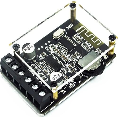 10W/15W/20W/30W/40W Stereo Bluetooth Power Amplifier Board 12V/24V High Power Digital Amplifier Module XY-P15W XY-P40W