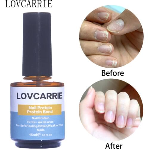 LOVCARRIE 15ML Cuticle Oil Nail Protein Professional Nourish Essentials Nail Fungus Treatment Bonder for Thin Nails Care Repair