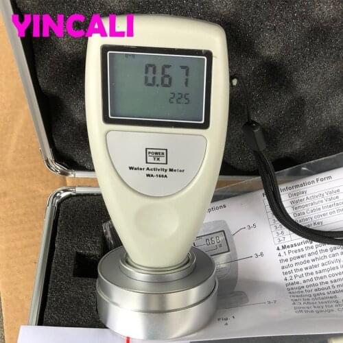 Handheld Water Activity Meter Tester WA-160A High Accuracy 0.02aw Used to Measure the Water Activity of Foods LCD Display