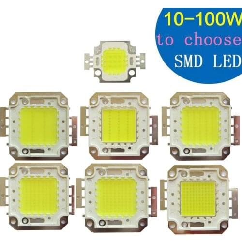 Copper Base gold thread SMD LED 30mil Spot Light Floodlight Part 10W 20W 30W 50W 70W 80W 100W Cool White 6500K Warm White 3500K