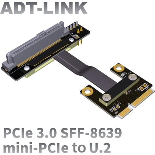 U-2 interface U2 to M2 key a.e. sdf-8639 mini-pcie extension data line mpcie Transfer Extension DaTaCable For U.2 NVME SSD