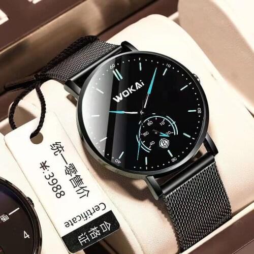 WOKAI Mens Stainless Steel Watch