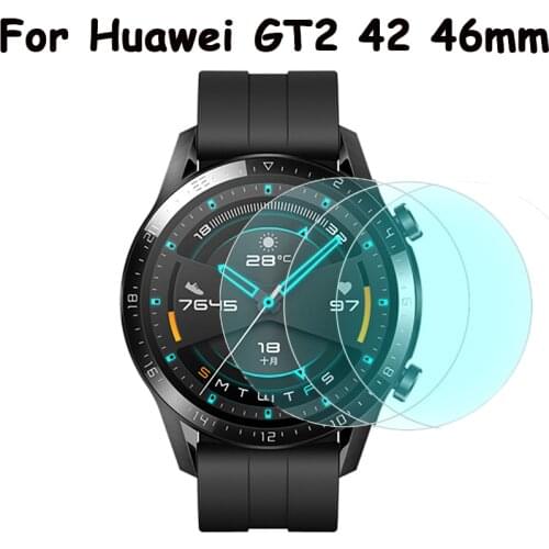 Watch Screen Protector Film Protective Tempered Glass Scratch Resistant 9H Hardness Smart Replacement For Huawei GT 2 42mm 46mm