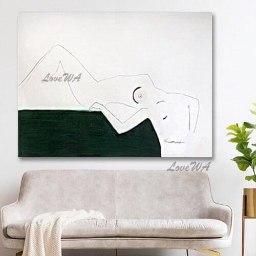 Ladies Pictures Home Decor Hand Painted Body Oil Painting On Canvas Handmade Home Decor Paintings Wall Art Picture Unframed
