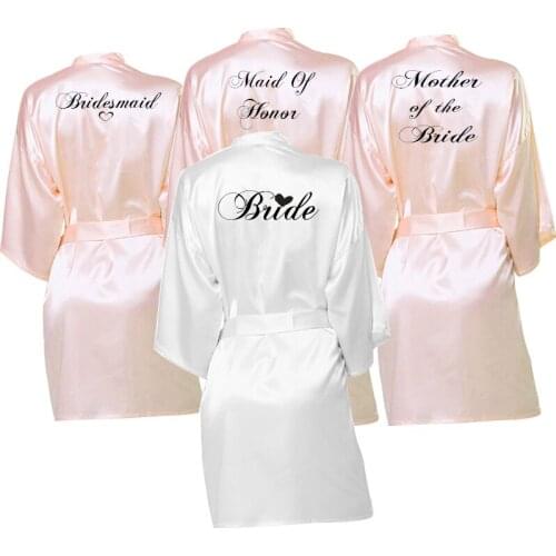 Bride Team Robe Female Custom Name bridesmaid Bride Tribe bridal shower Cover-ups Robes Bachelor Party Personalized Favors gift