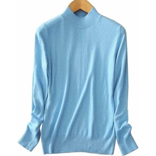 2019 Plus size 3XL Autumn Winter Knitted Sweaters Women Long sleeve Pullover High collar Casual Bottoming Sweaters Thicken G372