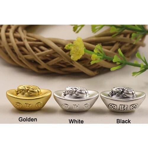 1PCS S925 Sterling Silver Pendant Luck Bless Yuanbao Pixiu Bead DIY Bead / 12x22x12mm / 5mm Hole