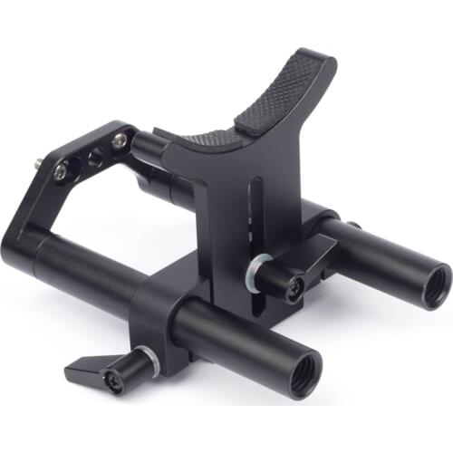 10cm Long Dia 15mm Extension Rod Holder Bracket Lens Support Kit fr DJI Ronin-M/MX Camera Hand-held Gimbal Steadicam BasePlate