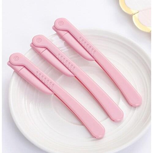 3pcs Stainless Steel Eyebrow Razor Facial Hair Remover Trimmer Grooming Shaver