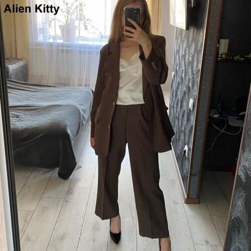 Женские элегантные брючные костюмы Alien Kitty China At AliExpress