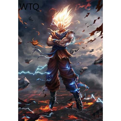 5D DIY Diamond Painting Cross Stitch Kits Anime Fire Diamond Embroidery Full Drill Diamond Mosaic Home Decor Wall Art Gift