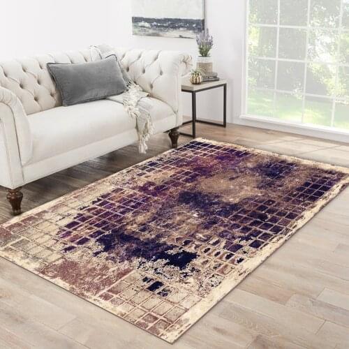 Colorful sand color carpet checkered colorful purple patterned carpet modern carpet living room carpet free shipping soft
