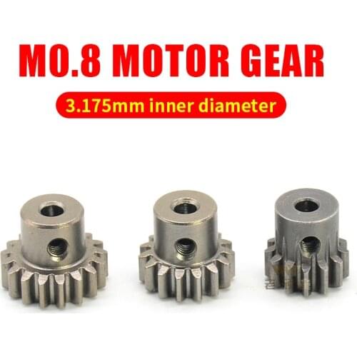 RC Car Parts FS HUANQI 727 VKAR BISON 32P M0.8 13T 15T 17T 3.175MM inside diameter metal Pinion Motor Gear