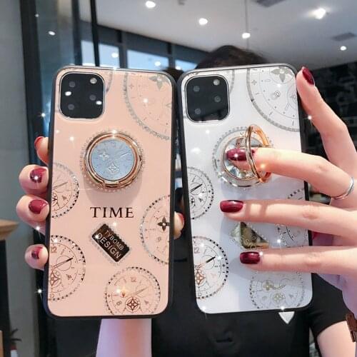 For Samsung S20 Ultra S8 S9 S10 Note 8 9 10 Plus A51 A71 A10 A20 A30 S A50 A60 A70 A80 S21 Diamond With Ring Stand phone Case
