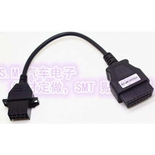 For VOLVO 8 Pin To OBD 2 Cable CDP Truck Diagnostic Tool Connector