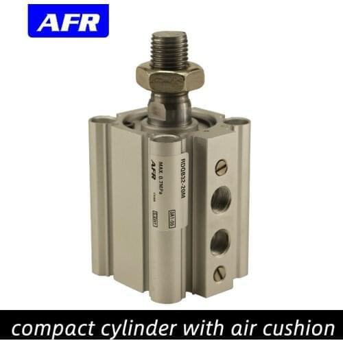 SMC Type Compact cylinder with air cushion Bore size 20 25mm stroke15-50mm RQB20-15 built-in magent RQA25-20 RDQB20-25 RDQA25-30