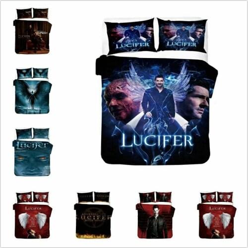 Lucifer Home Textile Pillow Case 3D Bed Linen Duvet Covers Comforter Bedding Sets Bed Set Home Decor Bedding