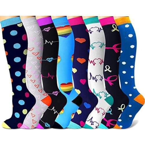 Compression Socks Compress 8 Pairs Per Set Long Compressed Sock Men Drop Shipping Compression Sock Hiking Riding