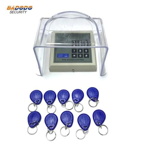 DC12V Access control Keypad EM RFID 125KHz ID card Access Controller can work with gate opener