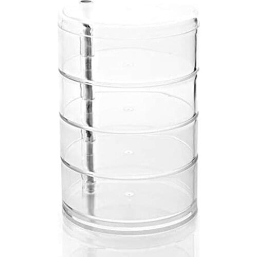 Childrens Hair Accessories Storage Box, Hairpin Head Rope Jewelry, Rubber Band Storage Box, Transparent Box Rotation