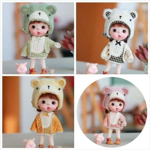 OB11 Clay doll Handmade customization dolls selling with clothes and wig shoes