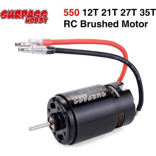 HOT SURPASS HOBBY 550 Brushed Motor 12T 21T 27T 35T Motor for HSP HPI Kyosho TRAXXAS Wltoys 1/10 Crawler Off-road Car