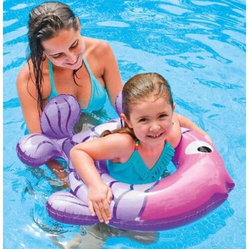 Cartoon Fish Pool Float Baby Swimming Ring 3-6 Age Inflatable Circle Rubber Ring for Beach Swimming Pool Party Toys