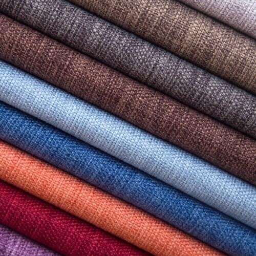 100cmx148cm Solid Color High-end Sofa Fabrics Thick Coarse Linen Fabric Pillow Soft Bag Cushion Curtain Diy Cotton Linen Fabric