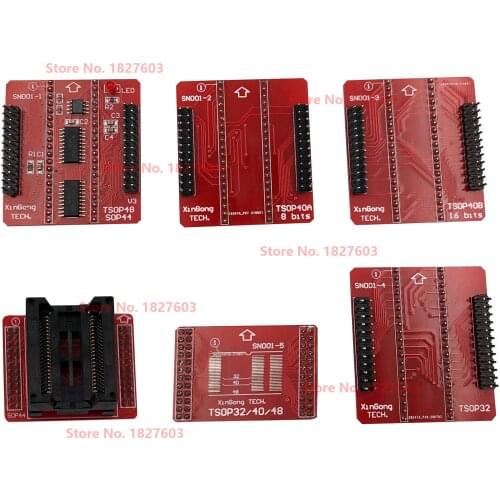 Original Adapters TSOP32 TSOP40 TSOP48 SOP44 ZIF adapter kit only for MiniPro TL866II PLUS TL866A TL866CS Universal Programmer