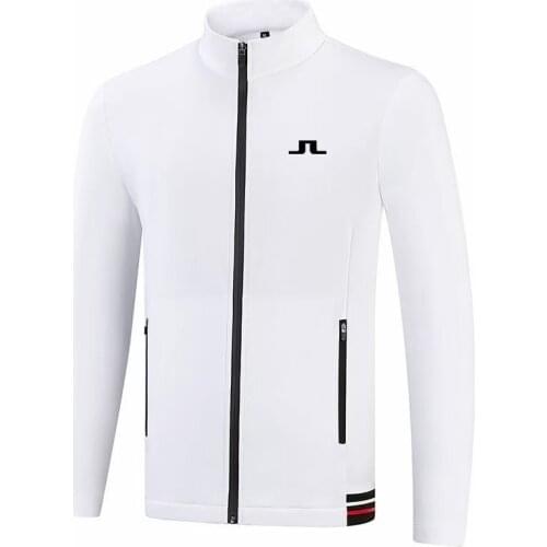 Mens Golf Jacket Spring Autumn New Velvet Windproof Warm Jacket Golf Sports Leisure Men Clothing Free Shipping