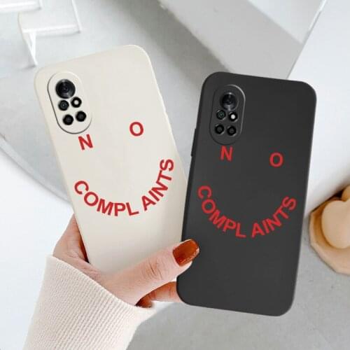 Compl Aints Square Liquid Silicone Soft Case For Huawei Nova 8 7 Pro SE 6 SE 5 Pro 5Z 5I 5Ipro 5T 4 4E Shockproof Phone Cover