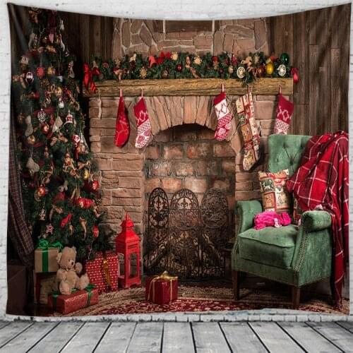 Christmas decoration tapestry Christmas bedroom decoration tapestry Christmas party background wall decoration tapestry