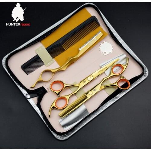 30% Off HT9128 Stainless Steel Grooming Scissors For Hair Cutting Barber Scissors Set 6 inch Thinning Shears Haircut Scissors