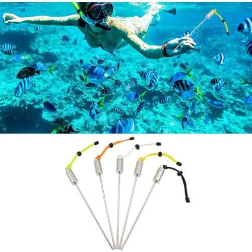 Scuba Diving Point Rod Stainless Steel Scuba Lobster Diving Stick Pointer with Lanyard Underwater Water Sports Accessory