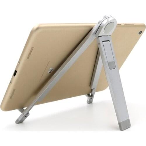 Universal phone Stand Aluminum Metal Portable Foldable Holder Bracket For iPad Air Mini for iPhone Tablet Mount desk stander