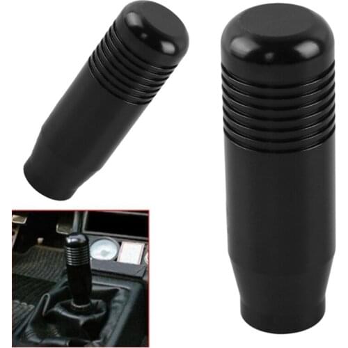Universal Aluminum Car Truck Racing Manual Gear Stick Shift Knob Black Car Modification Extended Gear Lever Durable