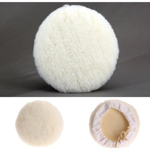 1Pc 7inch Car Wash Detailing Cleaning Pad Buffer Felt Bonnet 180mm Wool Polishing Buffing Pad for Car Care Glass Wax Car Styling