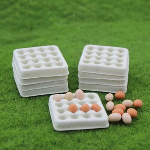 1 Pc Model Miniature Food Playing Mini Empty Egg Tray Dollhouse Toy Doll Acessories