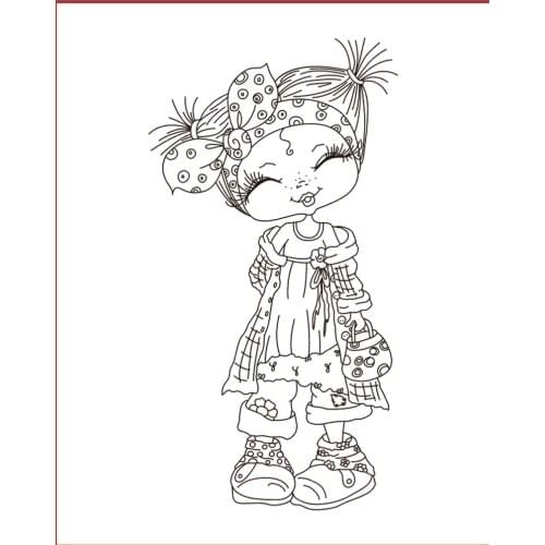 10x6 Stay cute girl New Transparent Clear Rubber Stamp Sheet Cling Scrapbooking Photo Album PaperCard DIY Craft